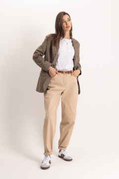 Комплект в стиле Old Money жакет и брюки-бананы из джинса EZER 2049 - фото 2