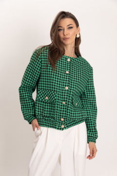 Бомбер и брюки-палаццо из гусиной лапки для делового образа EZER 2054 - фото 5