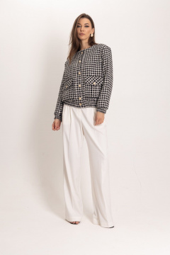Костюм из жакета и брюк-палаццо из гусиной лапки EZER 2055 - фото 1