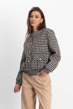 Джинсовый комплект бомбер и прямых брюк межсезонный стиль EZER 2064 - фото 4