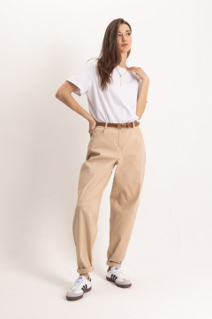 Стильные джинсовые брюки-слоучи с высокой посадкой EZER 1102 - фото 3