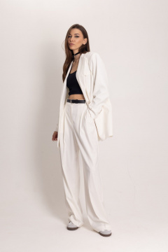 Двойка из жакета и брюк с завышенной талией и стрелками EZER 2060 - фото 4