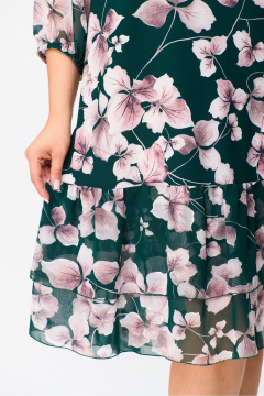 Летнее платье до 105 см из текстиля в стиле на каждый день DaLi 4425.1 зелень - фото 4