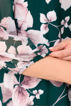 Летнее платье до 105 см из текстиля в стиле на каждый день DaLi 4425.1 зелень - фото 3