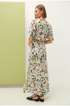 Костюм: юбка с разрезом и блузка на запах из вискозы PUR PUR 11-101/2 - фото 3