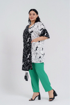 Комплект платье и туника свободного силуэта из вискозы Deesses 2208 - фото 5