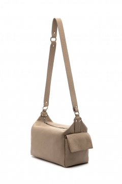 Лаконичная кожаная сумка с карманами и декоративными накладками Souffle 406 0228 - фото 1