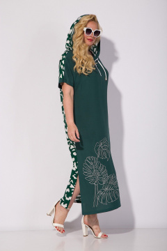 Платье Liliana 1307 изумруд - фото 4