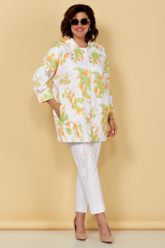 Жакет Медея и К 2249 бело-оранжевый - фото 3