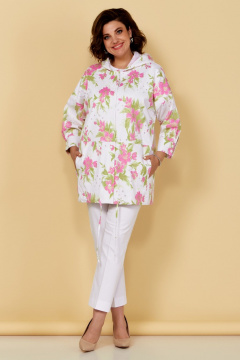 Жакет Медея и К 2249 бело-розовый - фото 2