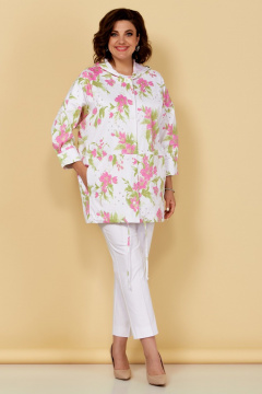 Жакет Медея и К 2249 бело-розовый - фото 1