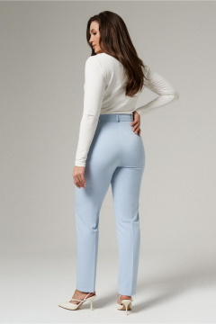 Голубые брюки из текстиля для демисезона PND 03060P голубой - фото 2