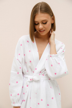 Костюм блуза со съемным поясом и шорты свободного силуэта PUR PUR 11-300/2 - фото 3