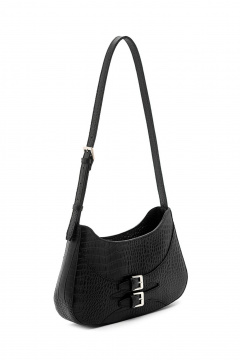 Маленькая кожаная сумка с регулируемым ремнем и карманами Souffle 218 5001 - фото 3