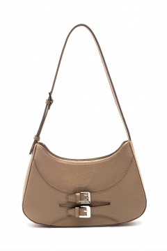 Классическая кожаная сумка с карманами и тиснением Souffle 218 0128 - фото 1