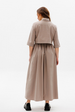 Платье на каждый день из текстиля с юбкой А-силуэта NikVa 487.3 - фото 5
