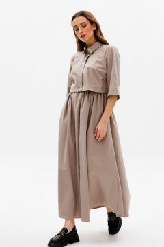 Платье на каждый день из текстиля с юбкой А-силуэта NikVa 487.3 - фото 4