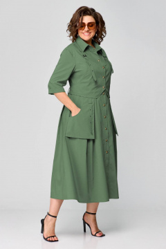 Платье Runella 1629 хаки - фото 1
