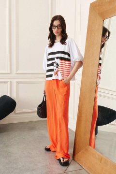 Костюм из майки и брюк палаццо из легкой ткани Lokka 1397 - фото 5