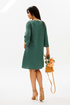 Платье трапеция с вырезом-лодочкой и шнуровкой COCKTAIL 119/2 - фото 3