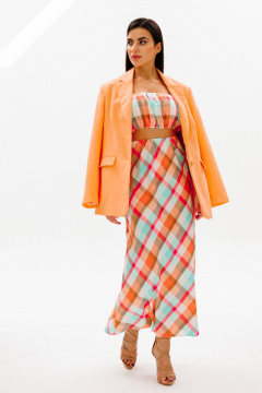 Мультиколорный топ и длинная юбка из текстиля для свободного стиля COCKTAIL 124 - фото 4