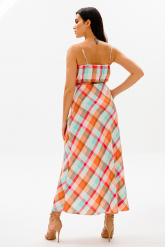 Мультиколорный топ и длинная юбка из текстиля для свободного стиля COCKTAIL 124 - фото 3