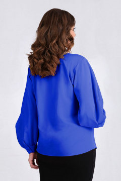 Блуза свободного силуэта с декоративными пуговицами Таир-Гранд 62438 электрик - фото 2