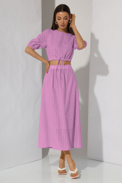 Топ с капелькой и юбка миди с резинкой и шнуром N.O.W. 1295 - фото 5