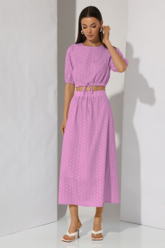 Топ с капелькой и юбка миди с резинкой и шнуром N.O.W. 1295 - фото 4