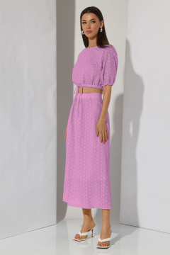 Топ с капелькой и юбка миди с резинкой и шнуром N.O.W. 1295 - фото 3