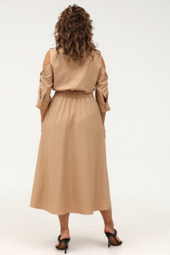 Платье рубашечного типа с расклешением и поясом Angelina & Сo 994 - фото 4