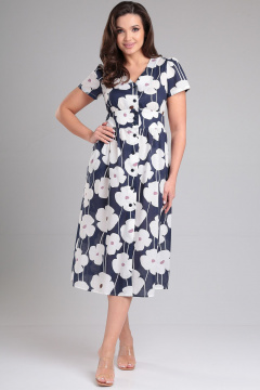 Платье LeNata 16400 цветы - фото 1
