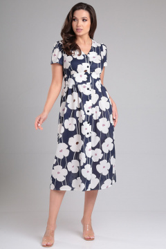 Платье LeNata 16400 цветы - фото 4