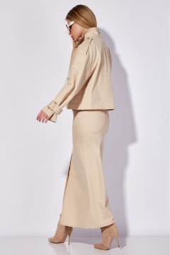 Жакет, юбка LEANNA-STYLE 9014 бежевый - фото 2