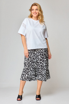 Футболка, юбка VIPPRIMO 105 белый-черный - фото 4