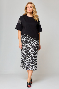 Футболка, юбка VIPPRIMO 105 черный - фото 4