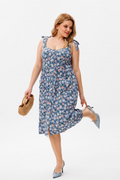 Платье Michel chic 2130 голубой - фото 5