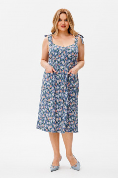 Платье Michel chic 2130 голубой - фото 3