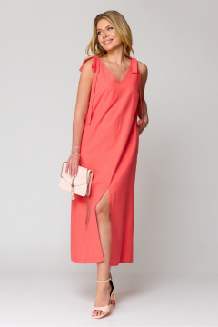 Платье, пояс Laikony L-771 лосось - фото 5