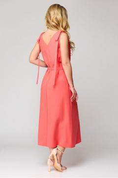 Платье, пояс Laikony L-771 лосось - фото 3