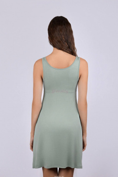 Домашняя сорочка из трикотажа для ежедневного комфорта Verally 386М-1 полынь - фото 2