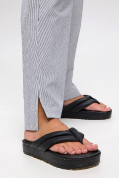 Брюки зауженные летние с разрезами из хлопка и текстиля Femme & Devur 90084 1.54F(164) - фото 3