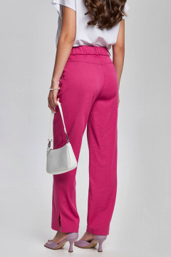 Брюки прямые летние со стрелками на резинке из вискозы Femme & Devur 90075 1.43F(164) - фото 5