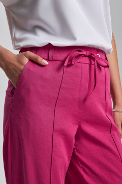 Брюки прямые летние со стрелками на резинке из вискозы Femme & Devur 90075 1.43F(164) - фото 3