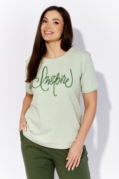 Трикотажный костюм с брюками и футболкой с вышивкой TAiER 1290 - фото 2