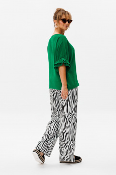 Блуза, брюки Mubliz 180 зеленый_зебра - фото 2