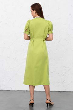 Платье летнее приталенное из хлопка с поясом LADO 6346-27 - фото 2