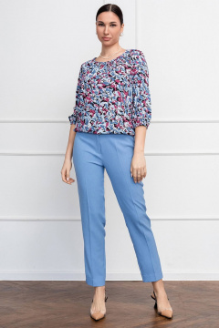 Блуза в яркий принт с длинным рукавом ¾ LADO 884-9 - фото 1