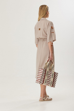 Платье Твой имидж 1587 бежевый - фото 2