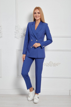 Деловой комплект из жакета и брюк с зауженными брюками Azzara 932 - фото 1